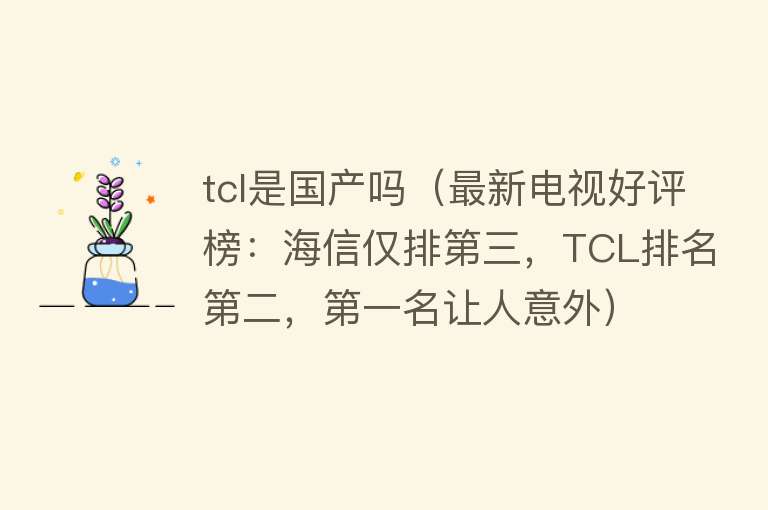 tcl是国产吗（最新电视好评榜：海信仅排第三，TCL排名第二，第一名让人意外）