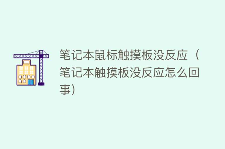 笔记本鼠标触摸板没反应（笔记本触摸板没反应怎么回事）