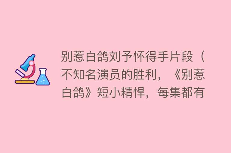 别惹白鸽刘予怀得手片段（不知名演员的胜利，《别惹白鸽》短小精悍，每集都有反转）