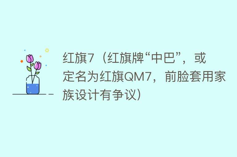 红旗7（红旗牌“中巴”，或定名为红旗QM7，前脸套用家族设计有争议） 