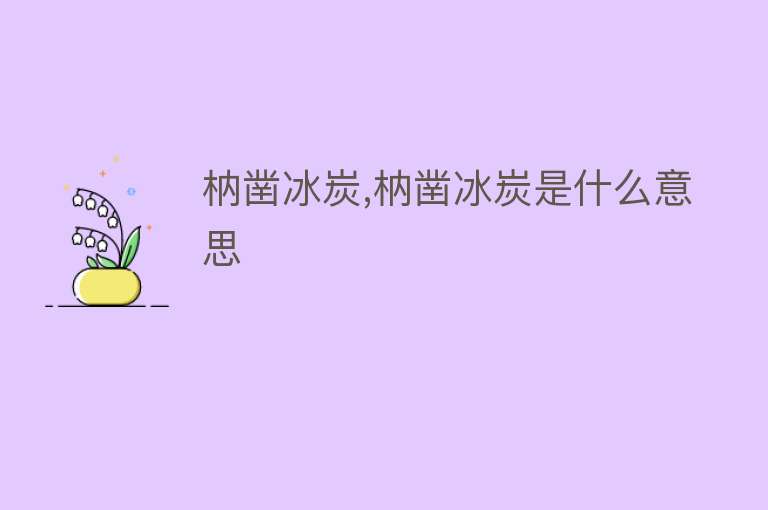 枘凿冰炭,枘凿冰炭是什么意思 