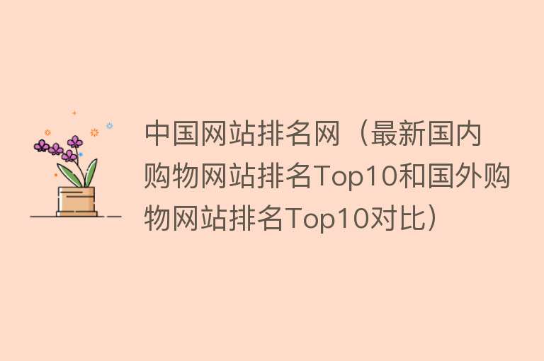 中国网站排名网（最新国内购物网站排名Top10和国外购物网站排名Top10对比） 