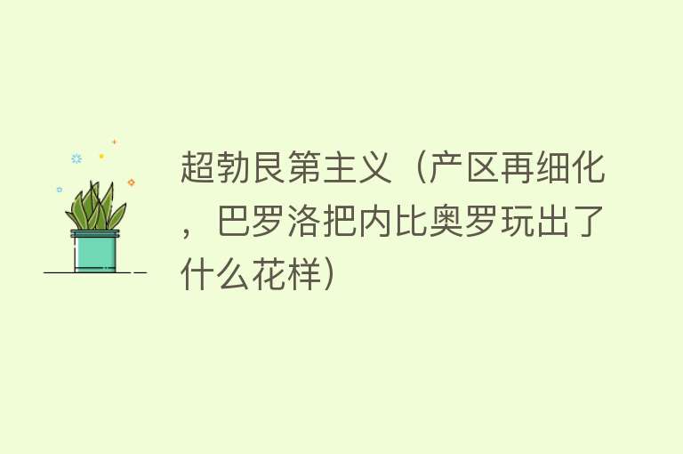 超勃艮第主义（产区再细化，巴罗洛把内比奥罗玩出了什么花样） 