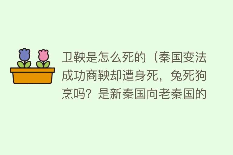 卫鞅是怎么死的（秦国变法成功商鞅却遭身死，兔死狗烹吗？是新秦国向老秦国的献祭）