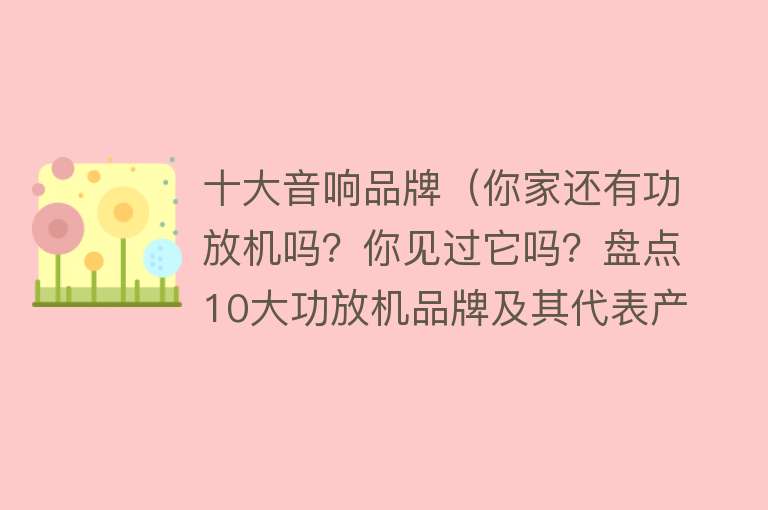 十大音响品牌（你家还有功放机吗？你见过它吗？盘点10大功放机品牌及其代表产品） 