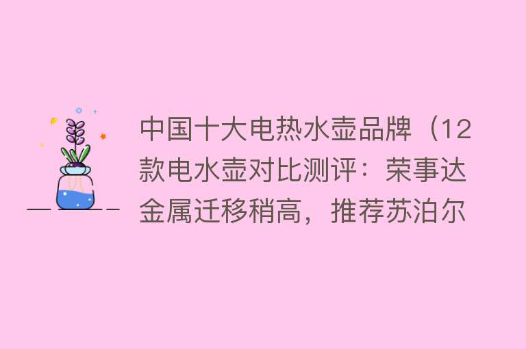 中国十大电热水壶品牌（12款电水壶对比测评：荣事达金属迁移稍高，推荐苏泊尔、飞利浦！） 