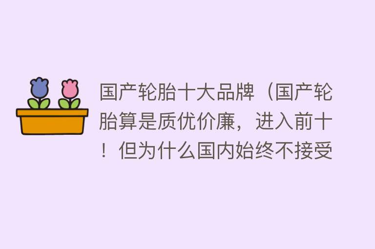 国产轮胎十大品牌（国产轮胎算是质优价廉，进入前十！但为什么国内始终不接受？）