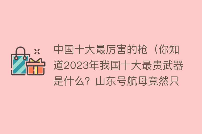 中国十大最厉害的枪（你知道2023年我国十大最贵武器是什么？山东号航母竟然只排第3） 