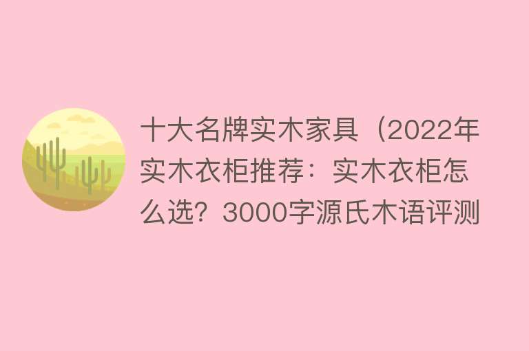 十大名牌实木家具（2022年实木衣柜推荐：实木衣柜怎么选？3000字源氏木语评测分享）