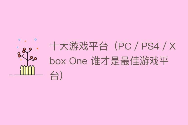 十大游戏平台（PC／PS4／Xbox One 谁才是最佳游戏平台）