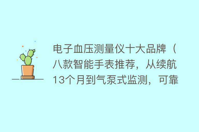 电子血压测量仪十大品牌（八款智能手表推荐，从续航13个月到气泵式监测，可靠性是最终选择）