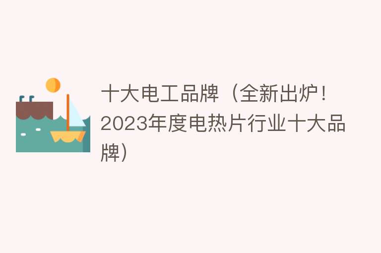 十大电工品牌（全新出炉！2023年度电热片行业十大品牌）