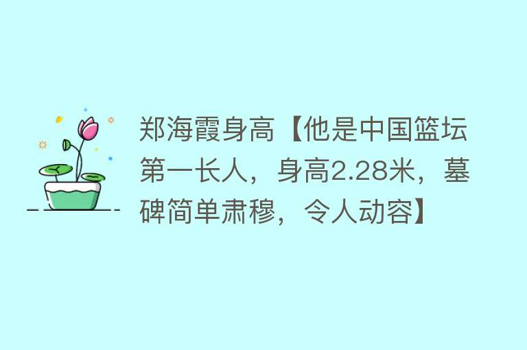 郑海霞身高【他是中国篮坛第一长人，身高2.28米，墓碑简单肃穆，令人动容】